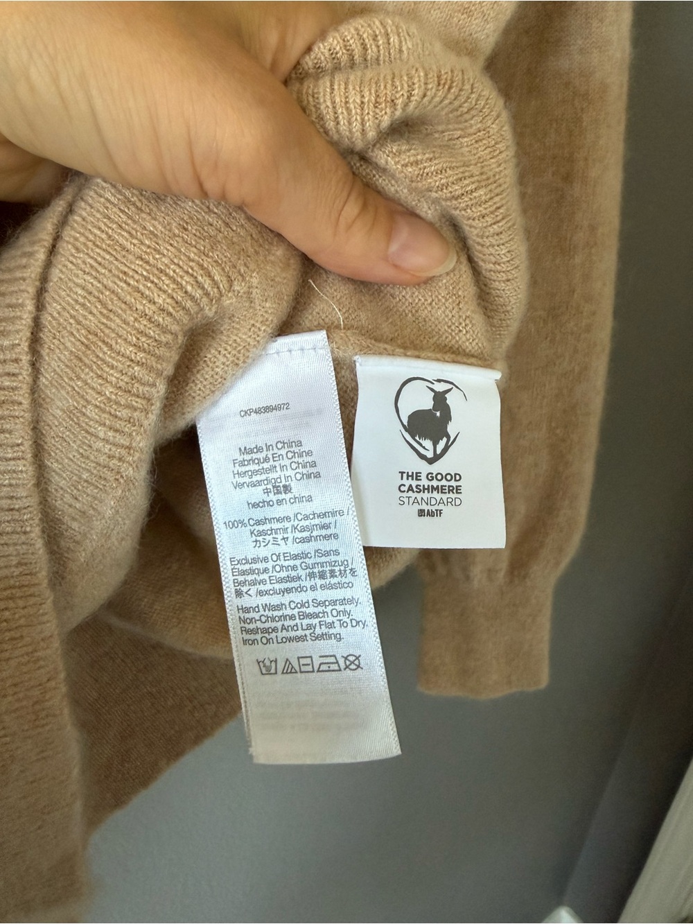 CASHMERE CREWNECK - Picture 3 of 4